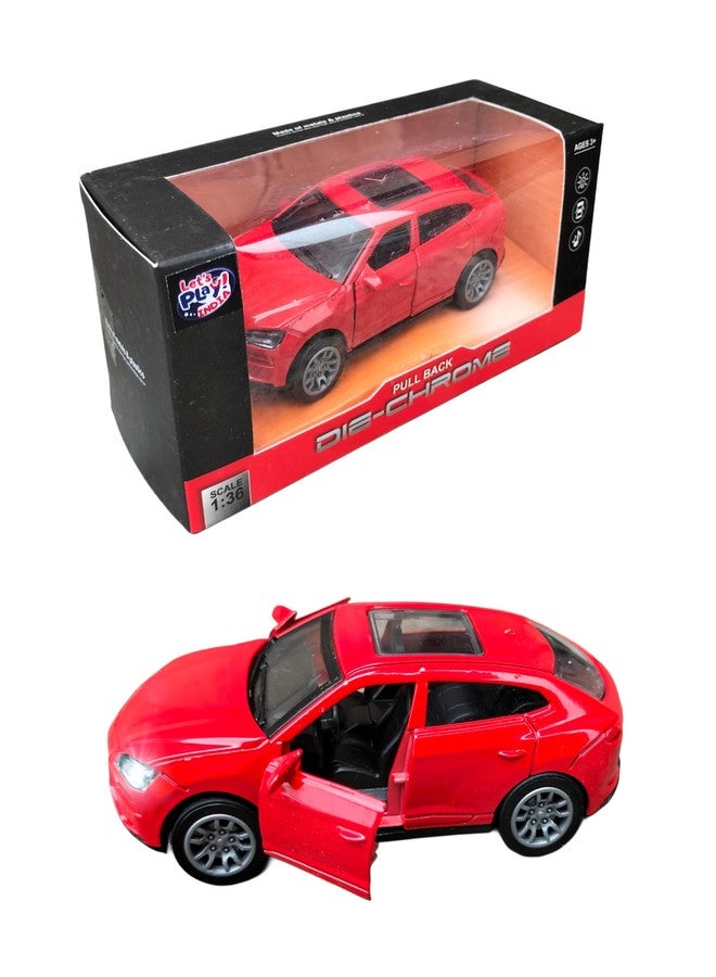 RUHANI Ferrari Simulation1:36 Scale Die-Cast Pull Back Metal Car with Sound and Light openable Doors, for Kids Best Toys Gifts (Red) - Image 5